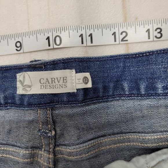 Carve Designs Blue Jean Shorts Vintage Distressed - Picture 6 of 8